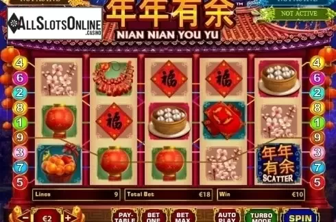 Win Screen 2. Nian Nian You Yu from Playtech