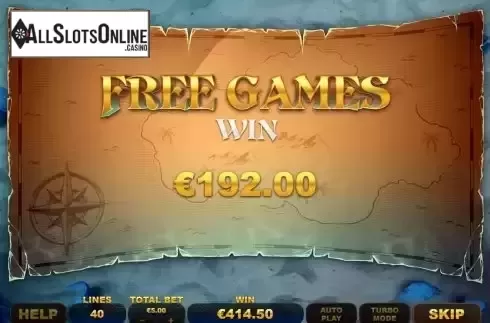Win Free Spins screen