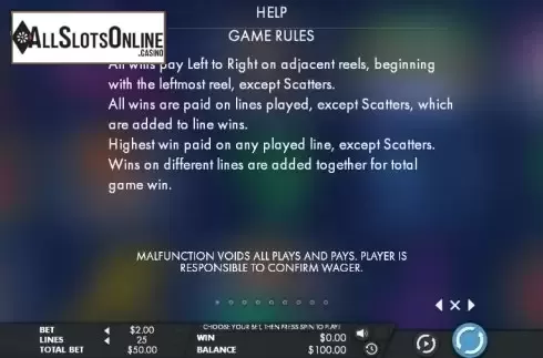 Paytable 1. Primetime Combat Kings from Genesis