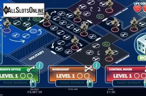 Bonus Game 1. Prison Escape (Inspired Gaming) from Inspired Gaming