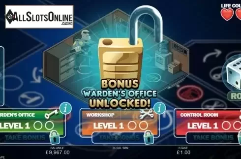 Bonus Game 2. Prison Escape (Inspired Gaming) from Inspired Gaming