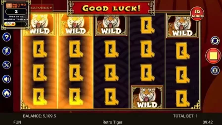 Retro Tiger slot screenshot 4