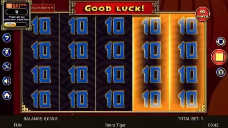 Retro Tiger slot screenshot 3