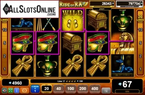 Win Screen 1. Rise of Ra: Egypt Quest from EGT
