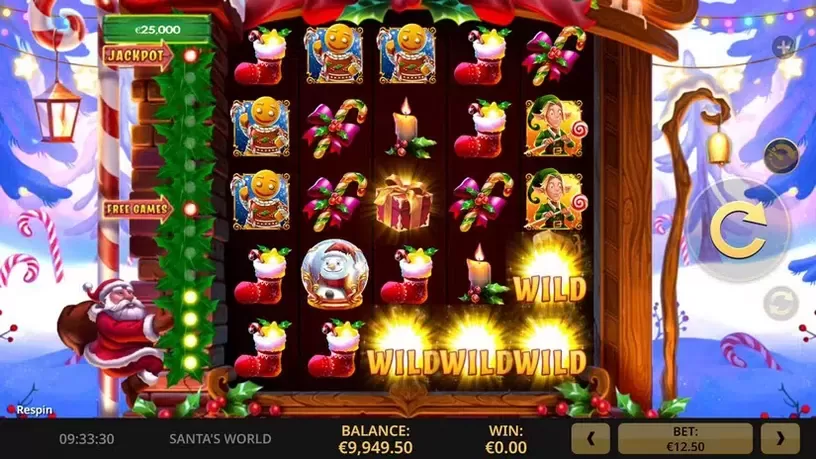 Santa's World slot screenshot 2