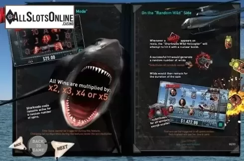 Paytable 3. Sharknado from Pariplay