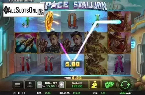 Game workflow 3. Space Stallion from StakeLogic