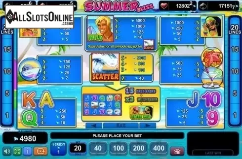Screen3. Summer Bliss from EGT