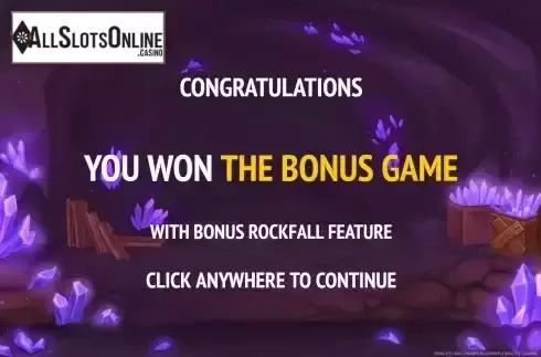 Bonus Game Win Screen