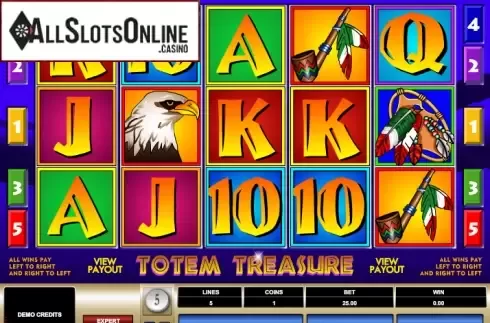 Screen 1. Totem Treasure from Microgaming
