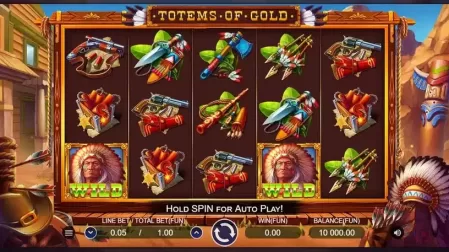 Totems Of Gold slot screenshot 1