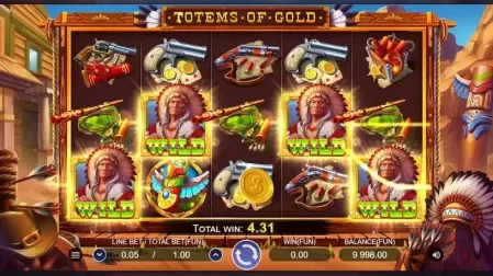 Totems Of Gold slot screenshot 2