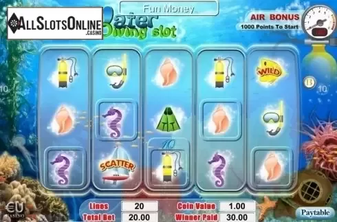 Screen6. Under Water Diving Slot from SkillOnNet