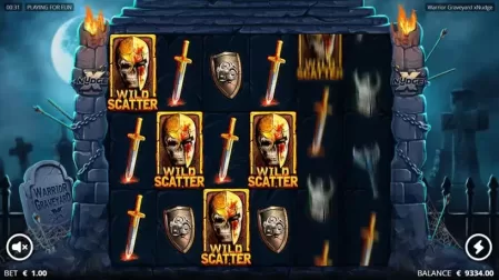 Warrior Graveyard slot screenshot 2