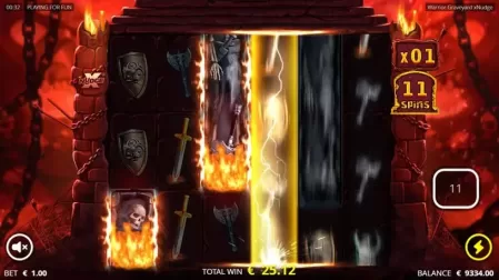 Warrior Graveyard slot screenshot 4