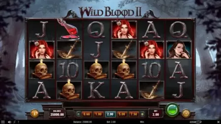 Wild Blood 2 slot screenshot 1