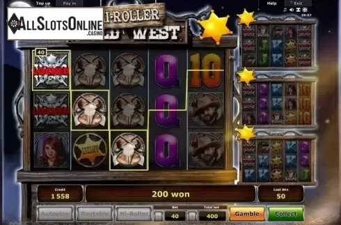 Win Screen . Wild West Hi-Roller (Novomatic) from Novomatic