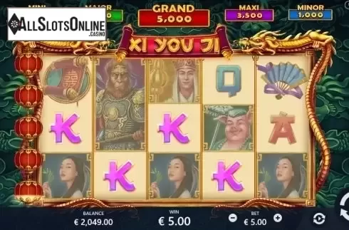 Low Win screen. Xi You Ji from Pariplay
