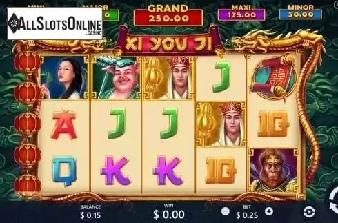 Reel screen. Xi You Ji from Pariplay