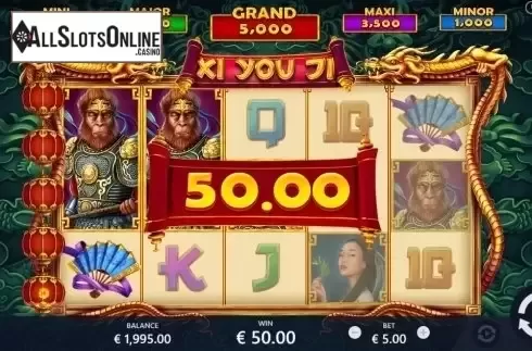 Wild Win screen. Xi You Ji from Pariplay