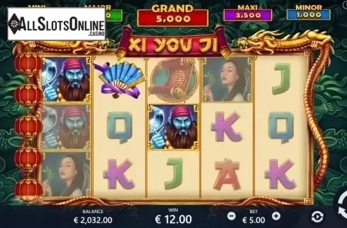 Win screen. Xi You Ji from Pariplay