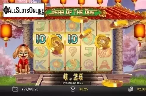 Paytable. Year of the Dog (D-Tech) from D-Tech