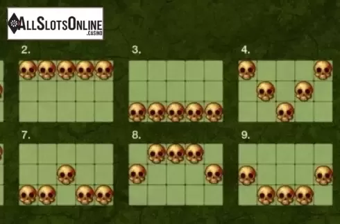 Paytable 2. Zombie Slot (Thunderspin) from Thunderspin