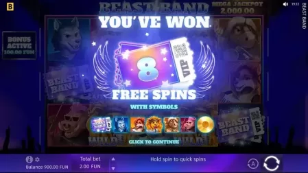 Beast Band slot screenshot 3
