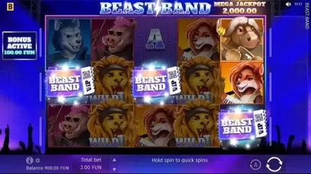 Beast Band slot screenshot 2