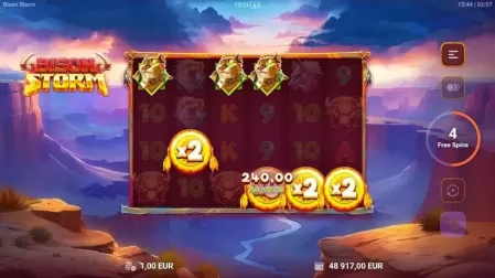 Bison Storm slot screenshot 4