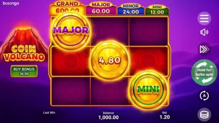 Coin Volcano slot screenshot 1
