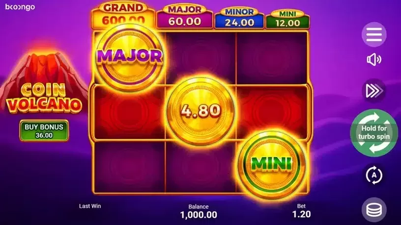 Coin Volcano slot screenshot 1