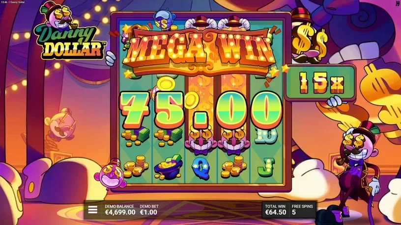 Danny Dollar slot screenshot 6
