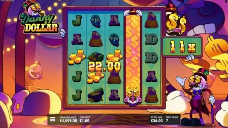 Danny Dollar slot screenshot 5