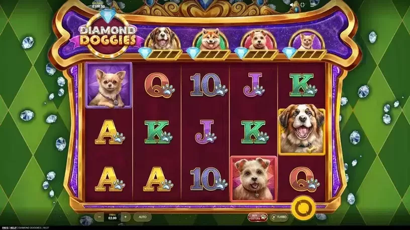 Diamond Doggies slot screenshot 1