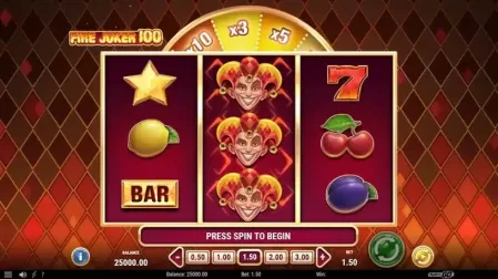 Fire Joker 100 slot screenshot 1