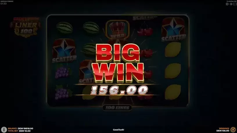 Fruityliner 100 slot screenshot 4