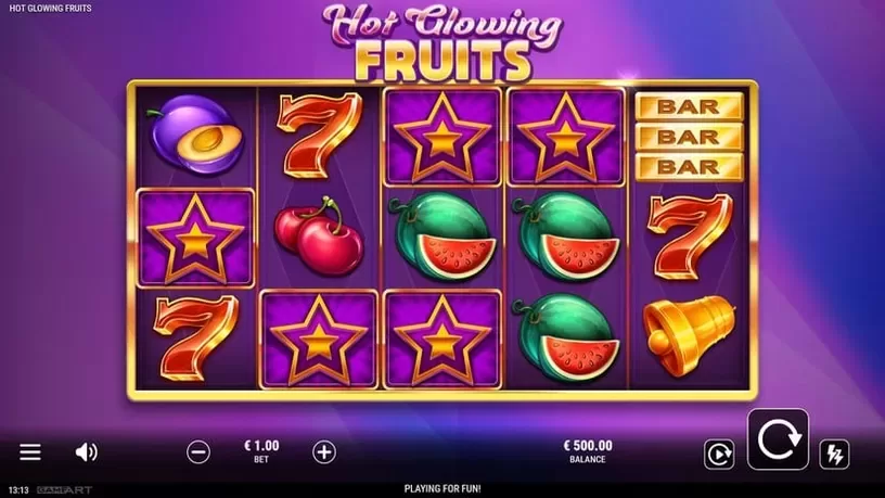 Hot Glowing Fruits slot screenshot 