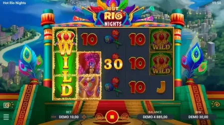 Hot Rio Nights slot screenshot 3