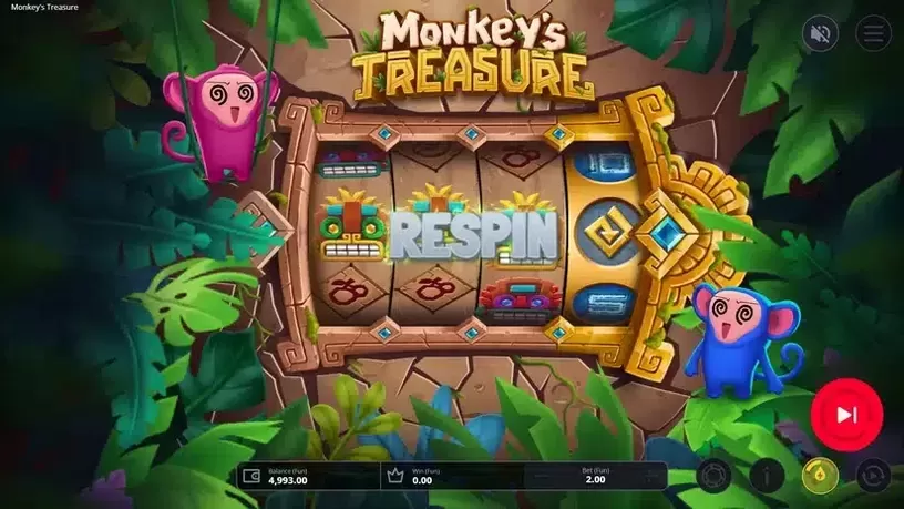 Monkey's Treasure slot screenshot 2