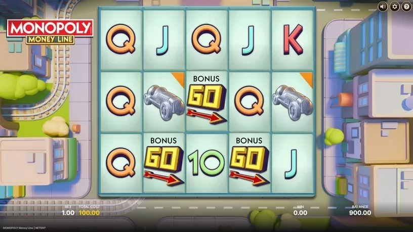 Monopoly Money Line slot screenshot 2