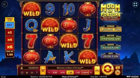 Moon of Fortune slot screenshot 1