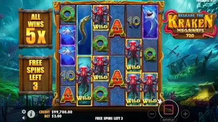 Release the Kraken Megaways slot screenshot 7