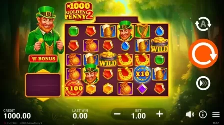 x1000 Golden Penny 2 slot screenshot 1