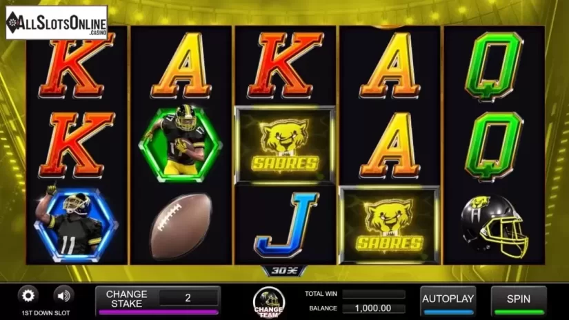 Reel Screen. 1st Down from Inspired Gaming