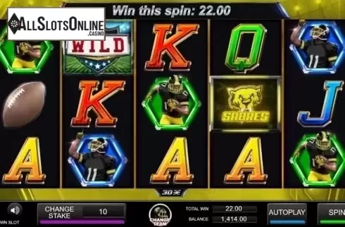 Win Screen. 1st Down from Inspired Gaming