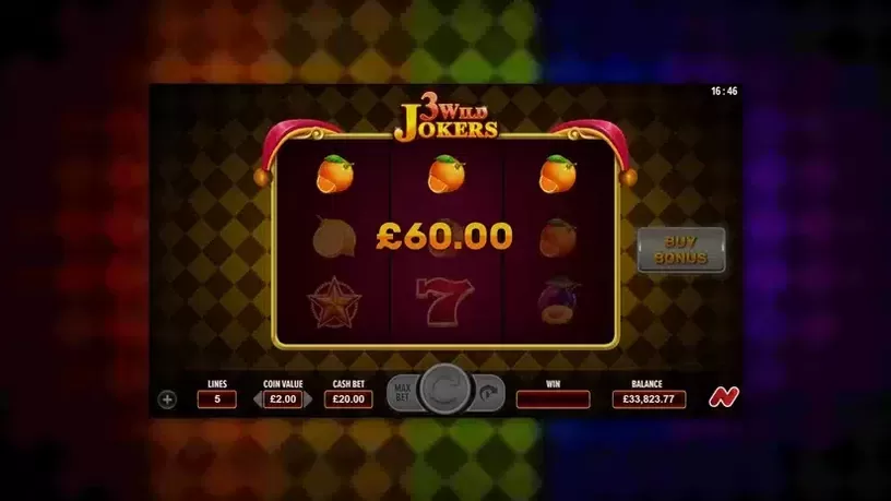3 Wild Jokers slot screenshot 2