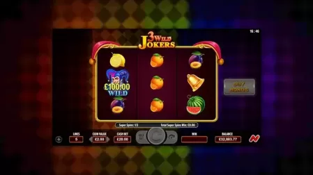 3 Wild Jokers slot screenshot 4