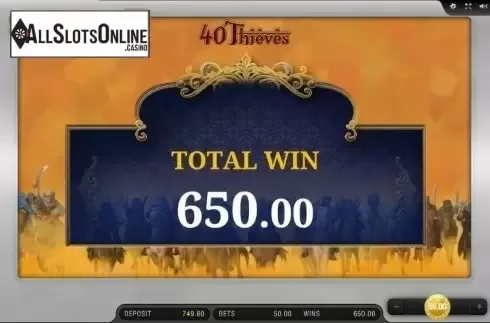 Screen 8. 40 Thieves from Bally Wulff