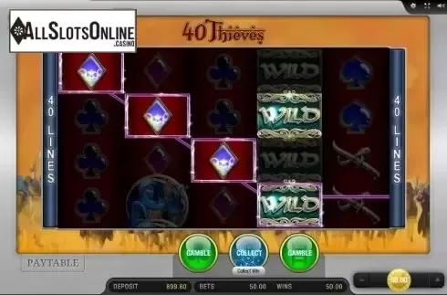 Screen 2. 40 Thieves from Bally Wulff